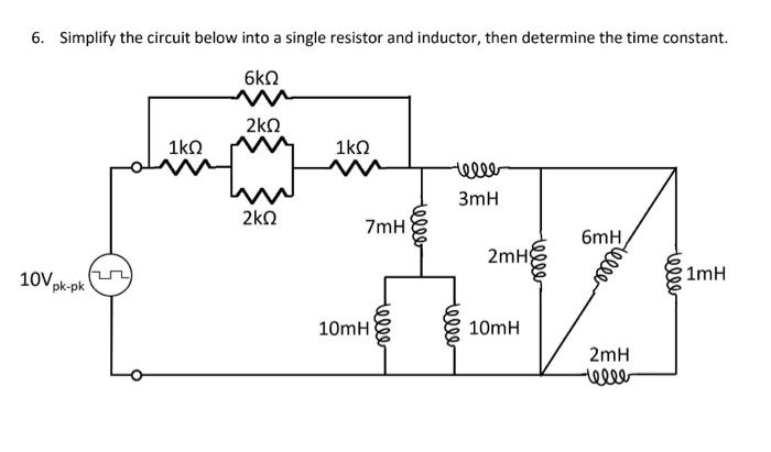 Solved 6. Simplify the circuit below into a single resistor | Chegg.com