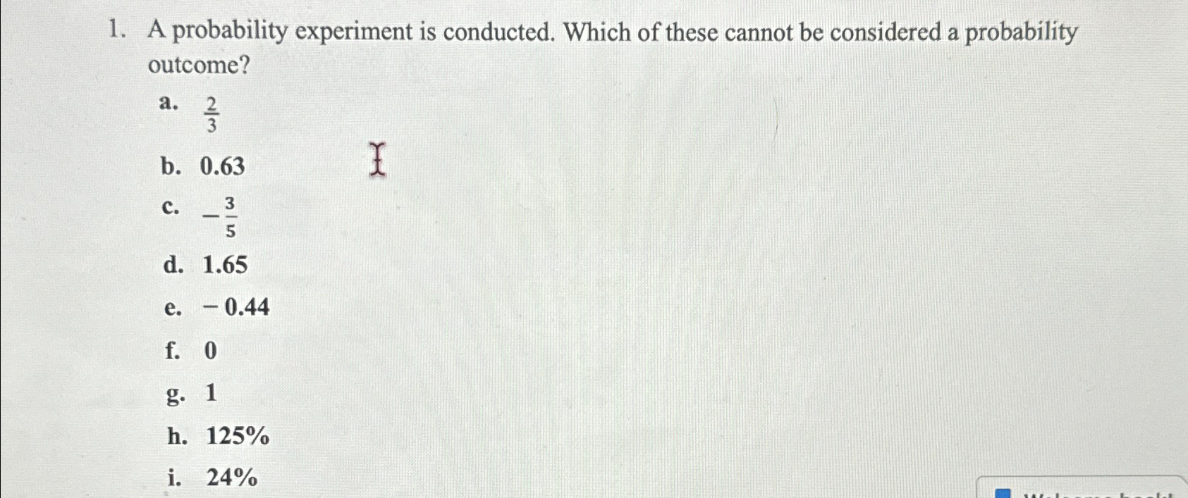 Solved A probability experiment is conducted. Which of these | Chegg.com