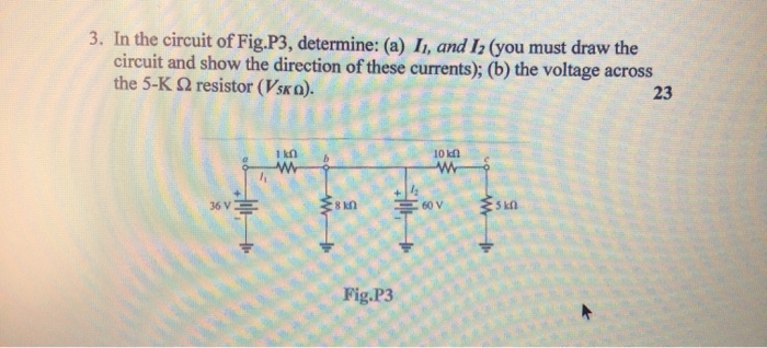 Solved 3. In the circuit of Fig.P3, determine: (a) I, and I. | Chegg.com