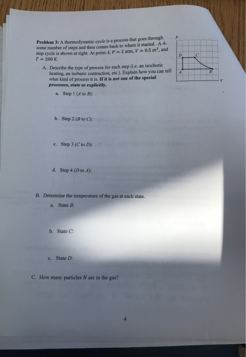 Solved P D Problem 3: A thermodynamic cycle is a process | Chegg.com
