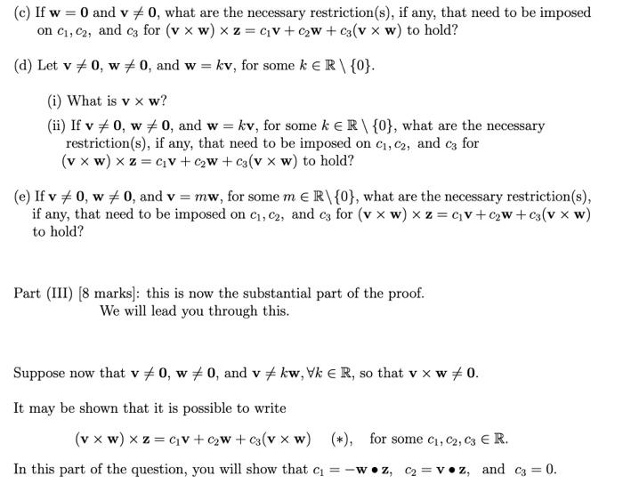 Solved Suppose V W 2 Rº We Define The New Function V Chegg Com