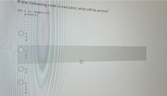 Solved If the following code is executed, what will be | Chegg.com