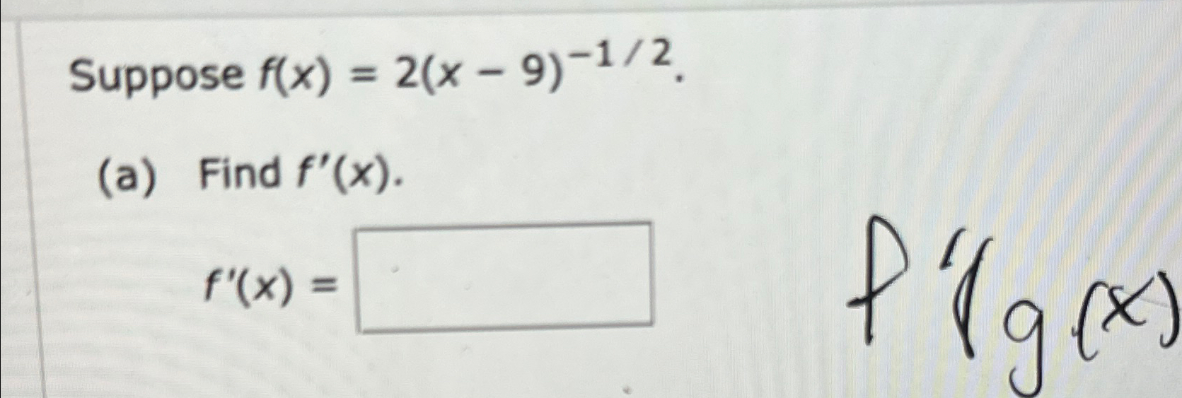 Solved Suppose F X 2 X 9 12 A ﻿find F X F X Flg X