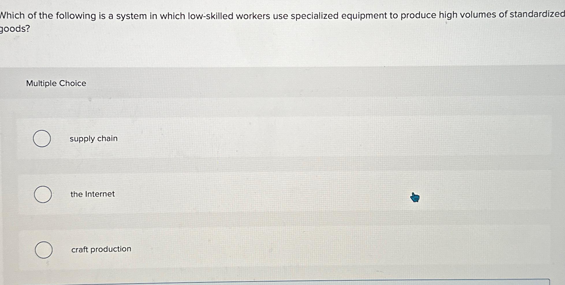 Solved Which Of The Following Is A System In Which | Chegg.com