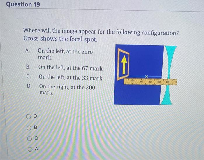 Solved Where Will The Image Appear For The Following | Chegg.com