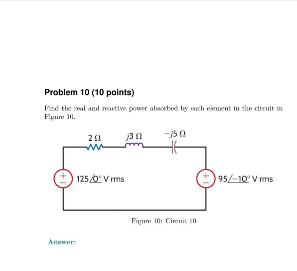 Solved Problem 8 (10 points) Given the network in Figure 8, | Chegg.com