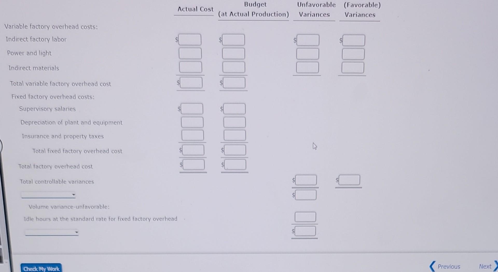 solved-factory-overhead-cost-variance-report-tannin-products-chegg