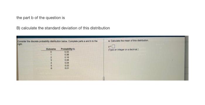 Solved The Part B Of The Question Is B) Calculate The | Chegg.com