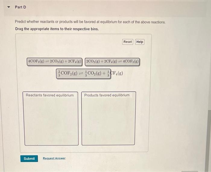 Solved The reaction below has an equilibrium constant | Chegg.com