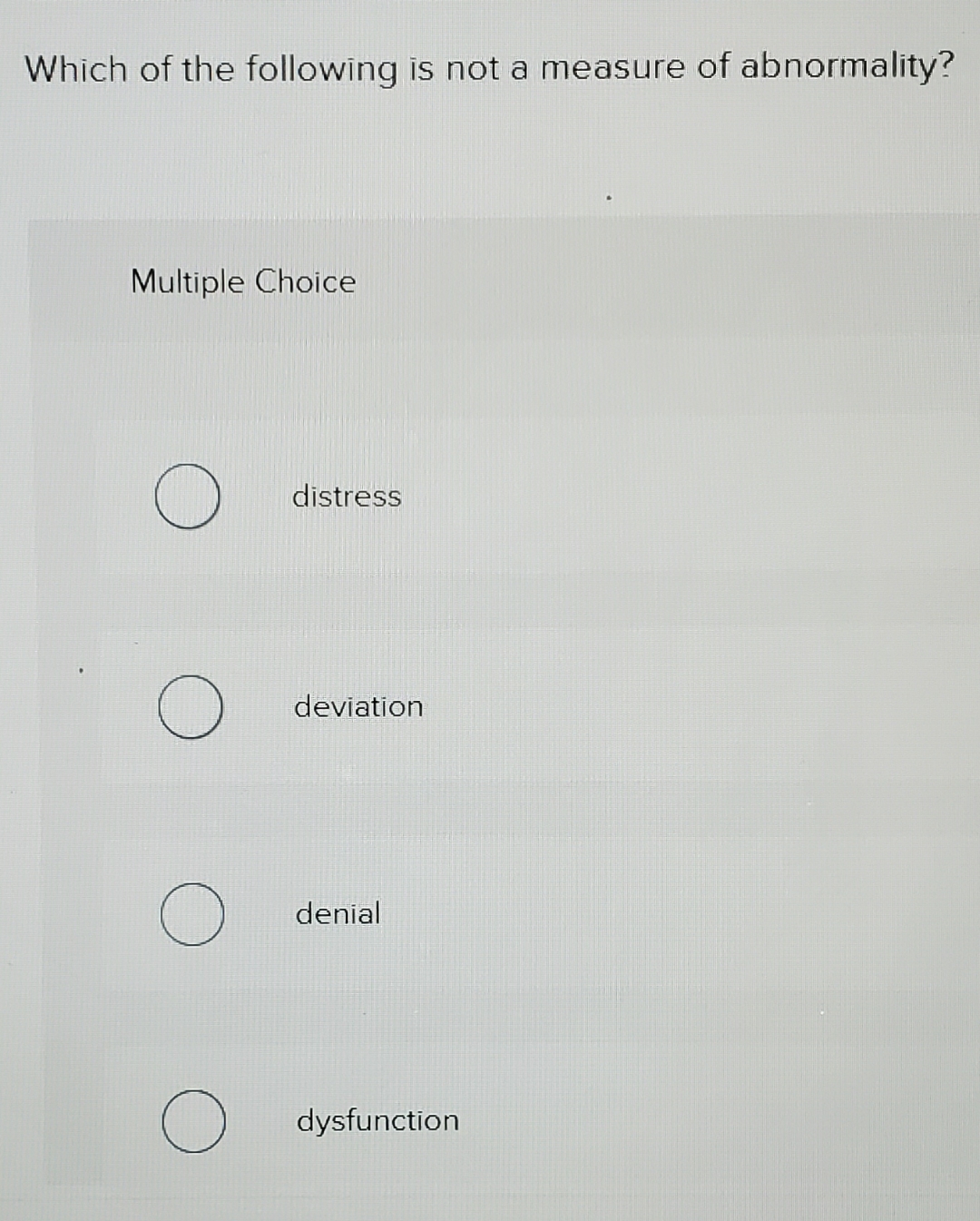 Solved Which of the following is not a measure of | Chegg.com