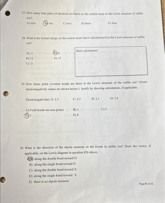 Solved 25. Which of the following orbitals represent a | Chegg.com