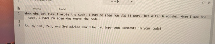 Solved Problem Write a program in C, that reads a text file | Chegg.com