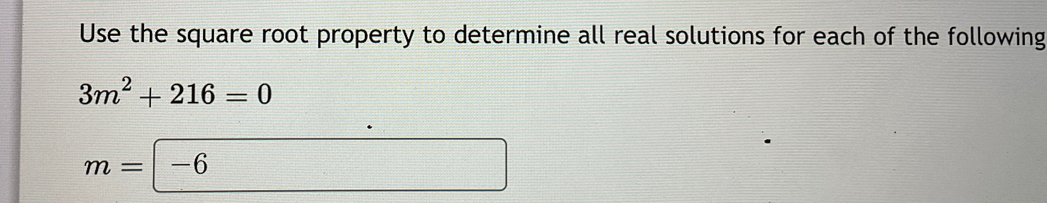 Solved Use the square root property to determine all real | Chegg.com