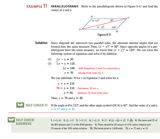 problem solving with linear equation systems