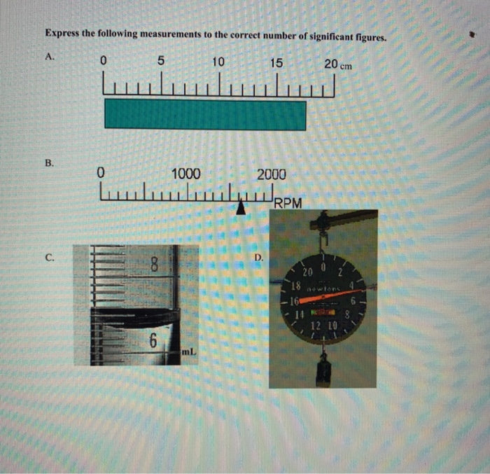 Solved Express the following measurements to the correct | Chegg.com