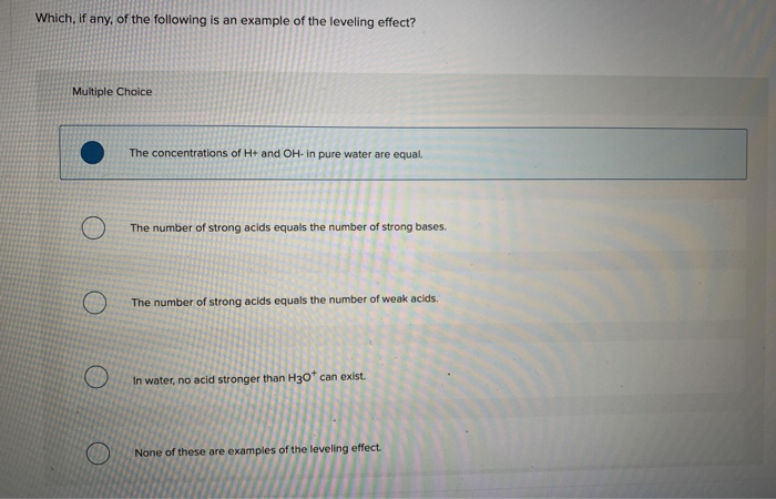 Solved Which, if any, of the following is an example of the | Chegg.com
