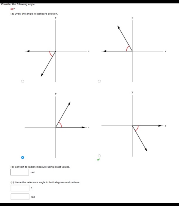 What Is The Reference Angle For 60 Degrees