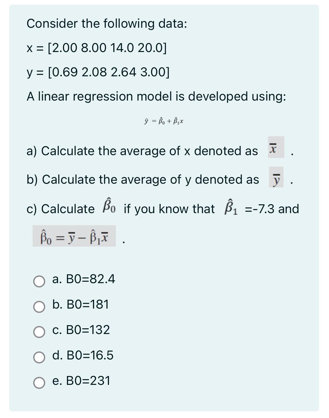 Solved Consider The Following | Chegg.com