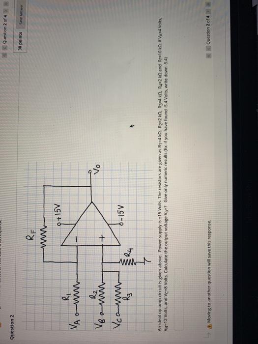 Solved Question 2 of 4 Question 2 30 points Save Awe RE | Chegg.com