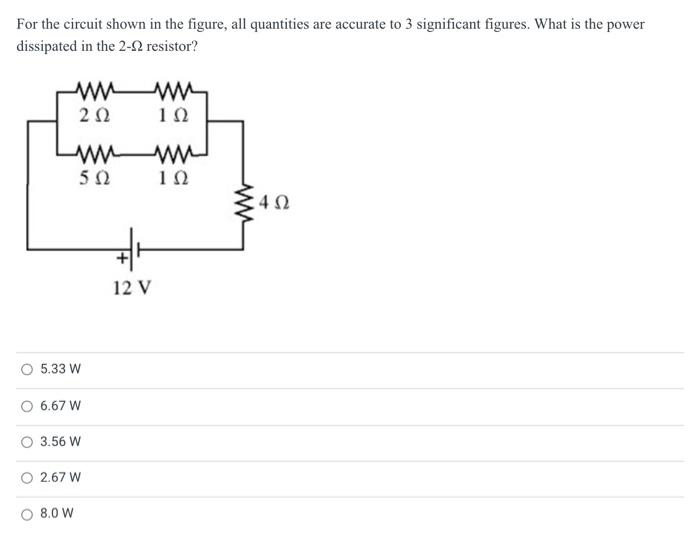 Solved For the circuit shown in the figure, all quantities | Chegg.com