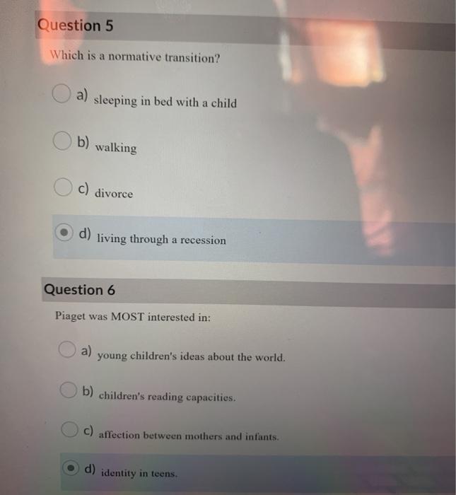 Solved Question 5 Which is a normative transition a Chegg