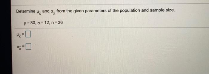 Solved Determine and o from the given parameters of the | Chegg.com