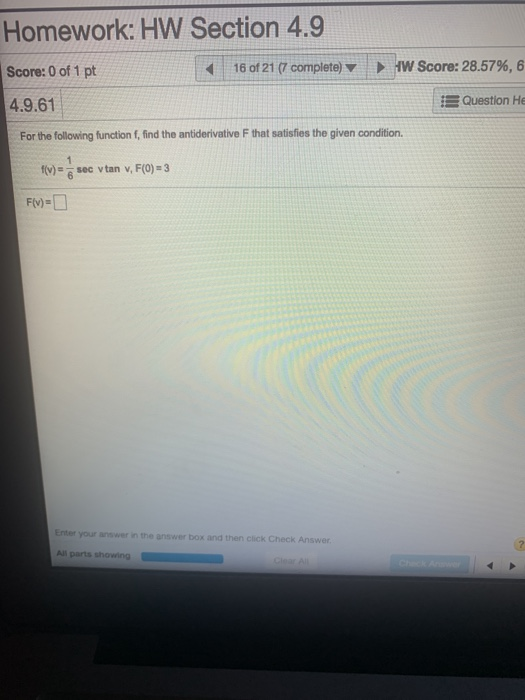 Solved Homework: HW Section 4.9 Score: 0 of 1 pt 16 of 21 (7 | Chegg.com