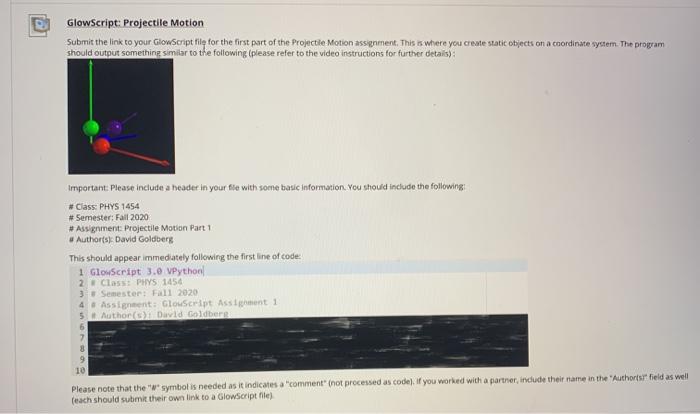 Please create a vpython program to generate the image | Chegg.com