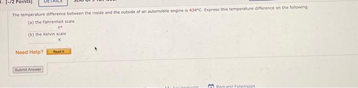 Solved The temperature difference between the inside and the | Chegg.com