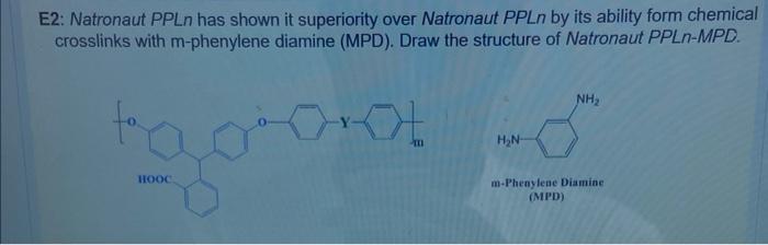 Solved E2: Natronaut PPLn has shown it superiority over | Chegg.com