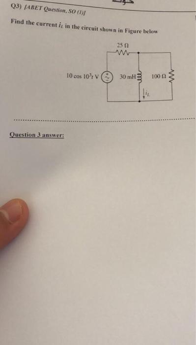Solved Find the current it in the circuit shown in Figure | Chegg.com