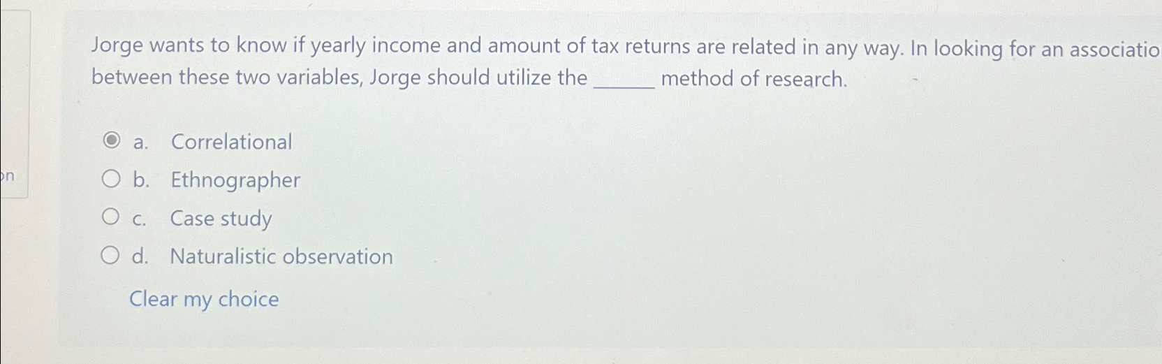 Solved Jorge wants to know if yearly income and amount of | Chegg.com