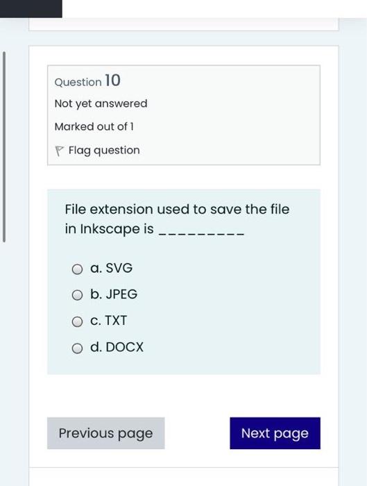 Solved Question 10 Not yet answered Marked out of 1 P Flag | Chegg.com