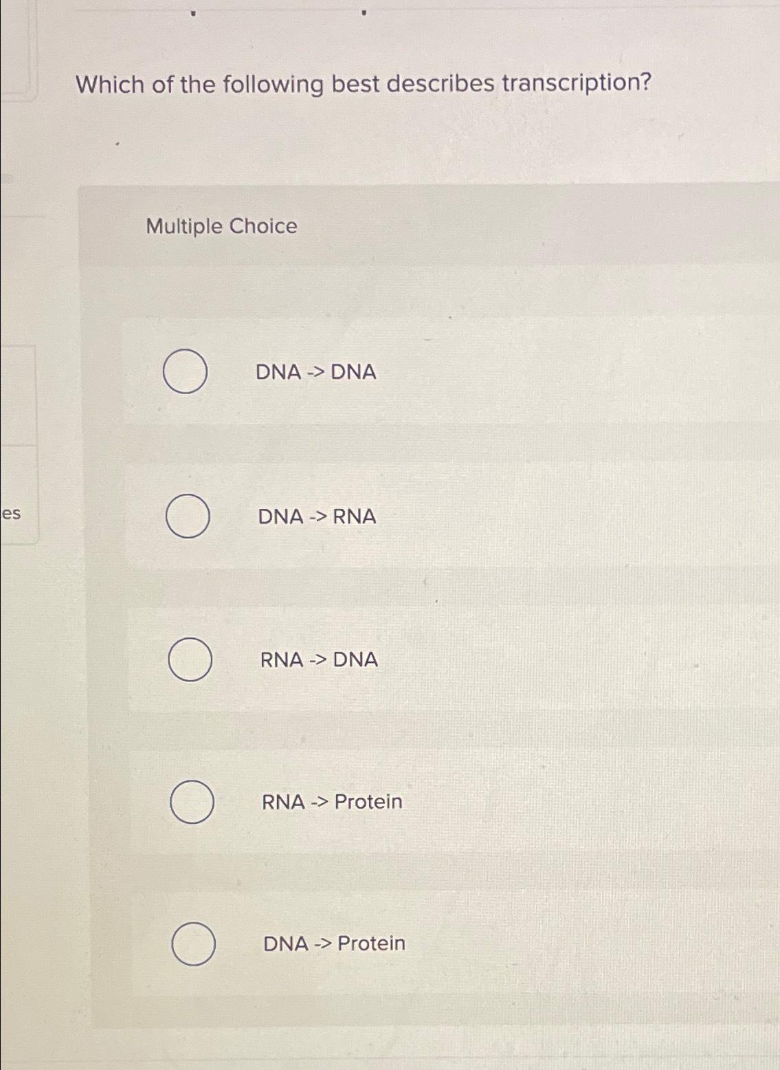 Solved Which of the following best describes