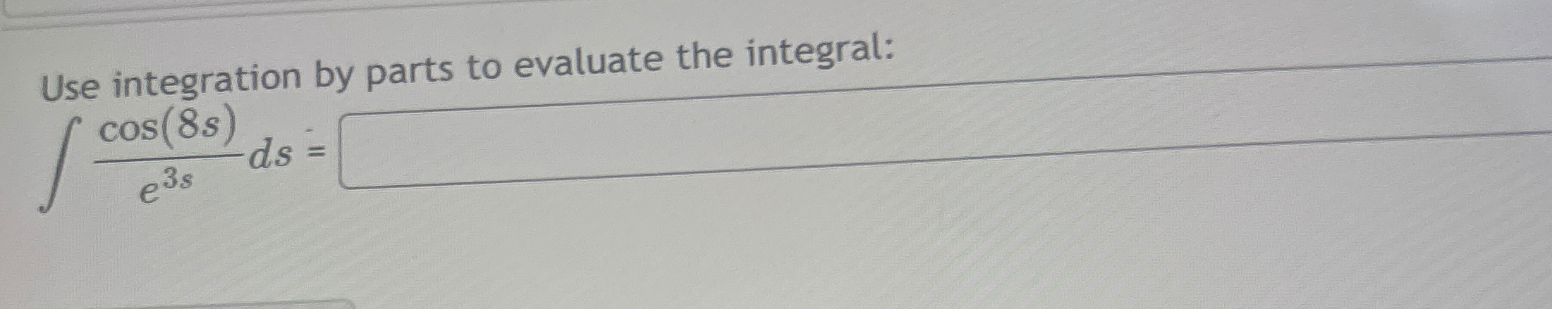 Solved Use integration by parts to evaluate the | Chegg.com