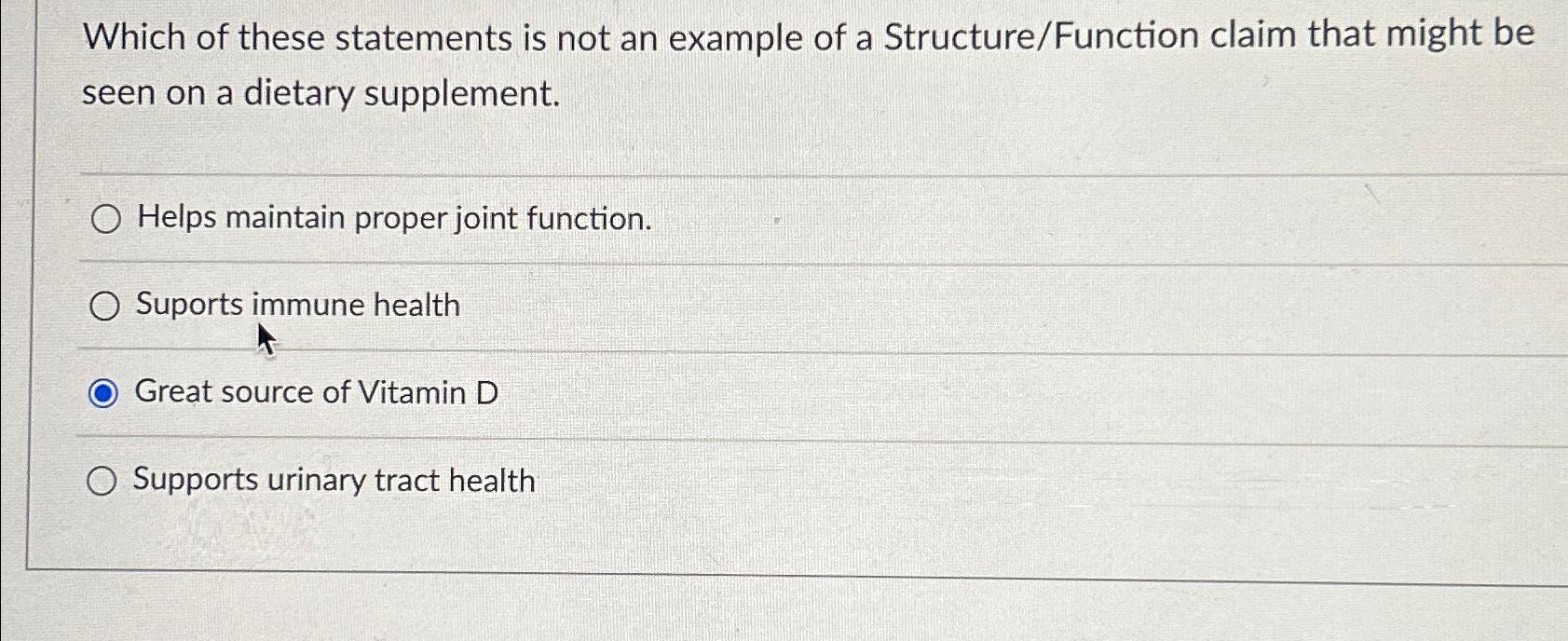 Solved Which of these statements is not an example of a | Chegg.com