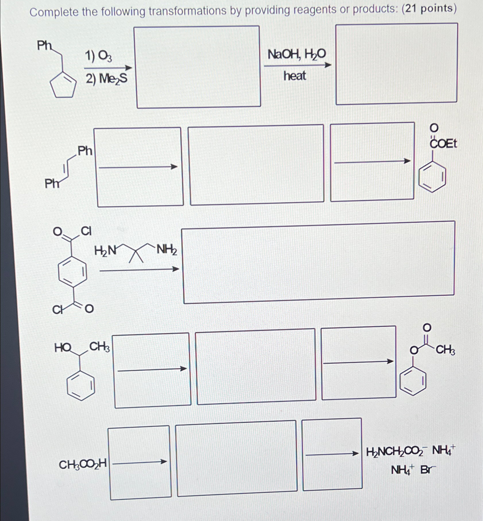 Solved Complete the following transformations by providing | Chegg.com
