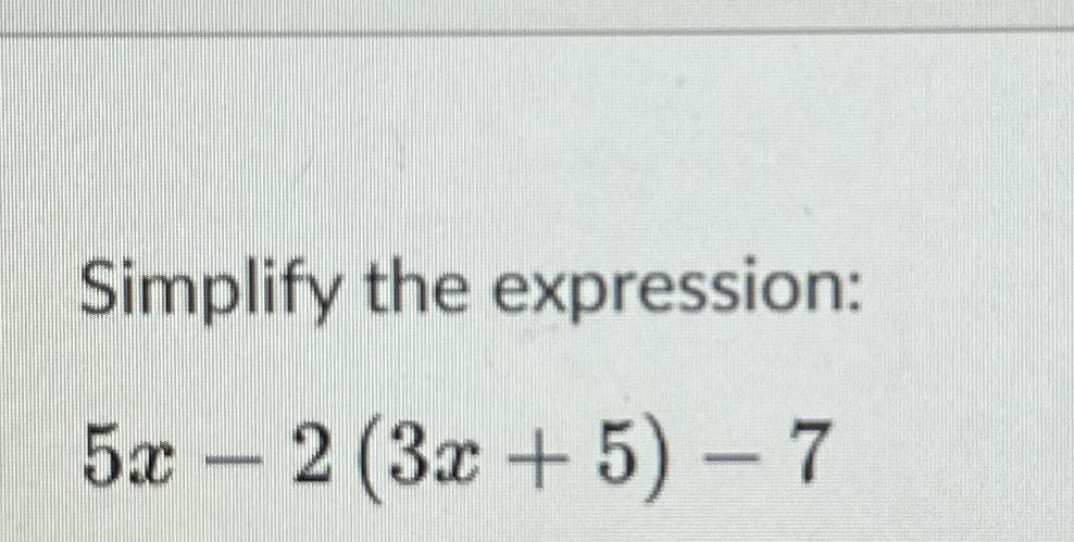 simplify 5 ( 8 x 2 3 5 7 10