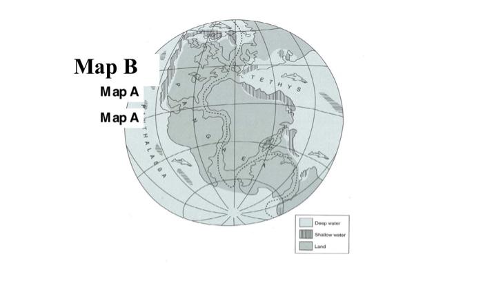 Map B
Map A
Map A
THALASSA
0
TETHYS
Deep water
Snatiow wator
Land