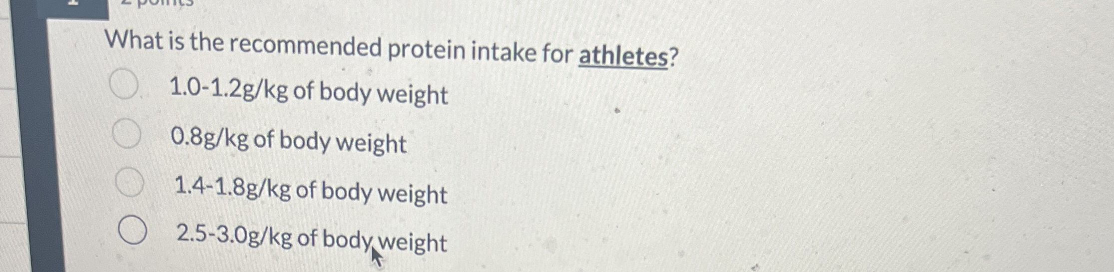 Solved What is the recommended protein intake for | Chegg.com