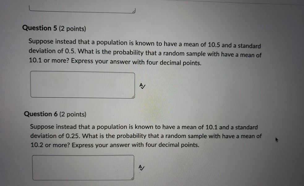 Solved Question 1 (2 points) Suppose that a population is | Chegg.com