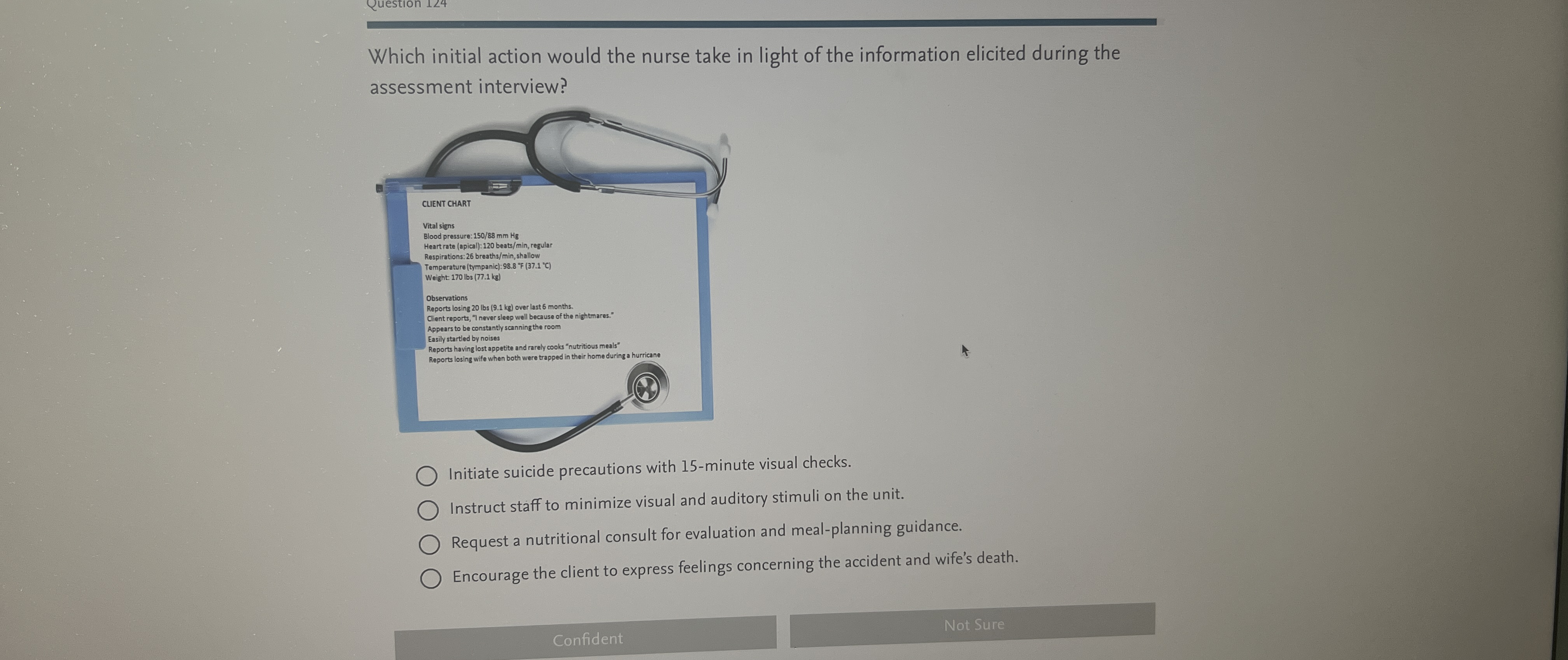 Solved Which initial action would the nurse take in light of | Chegg.com