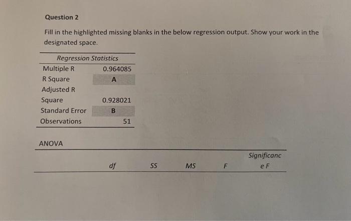 Solved Fill in the highlighted missing blanks in the below | Chegg.com