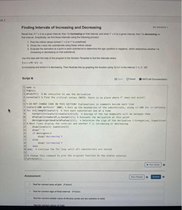 Solved Matlab . i want the codes to solve tha lab not the | Chegg.com