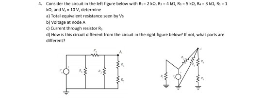 Solved 4. Consider the circuit in the left figure below with | Chegg.com
