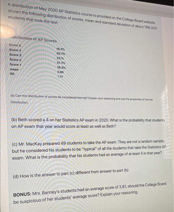 chapter 20 ap stats homework answers