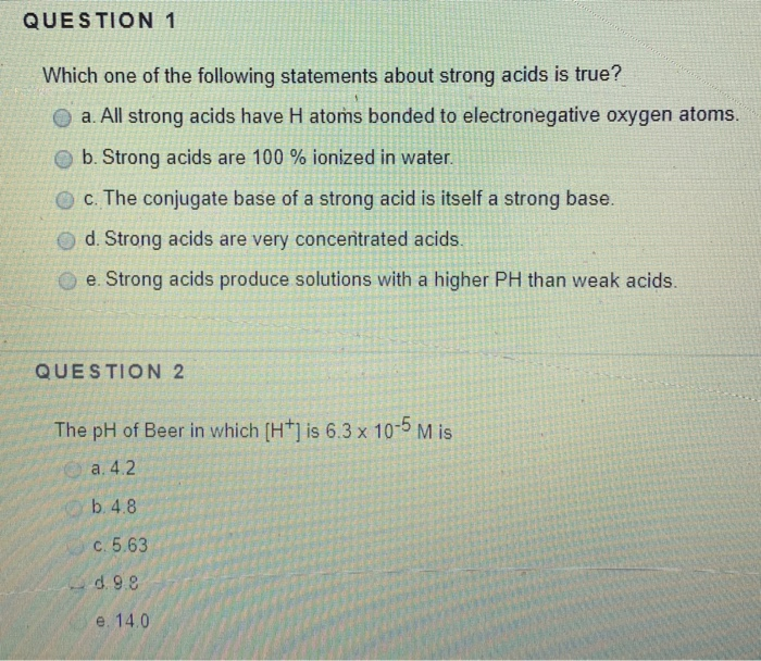 Solved QUESTION 1 Which One Of The Following Statements | Chegg.com