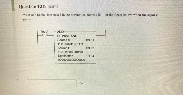 Solved Question 10 (2 Points) What Will Be The Data Stored | Chegg.com