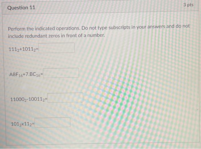 Solved Perform the indicated operations. Do not type | Chegg.com