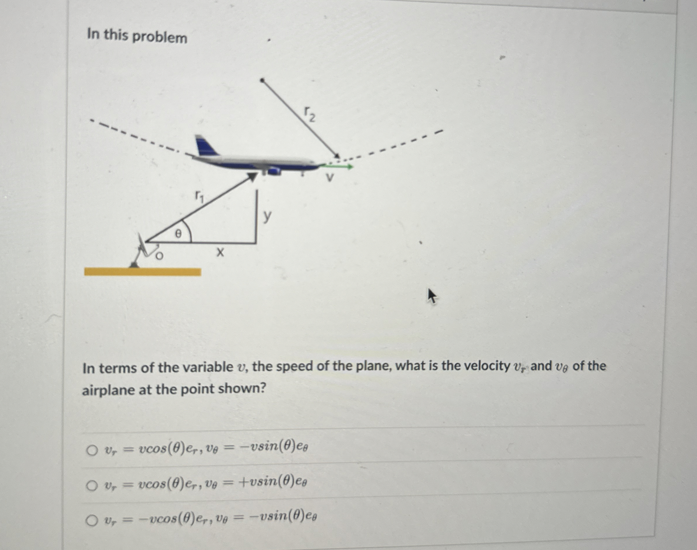 Solved In this problemIn terms of the variable v, ﻿the speed | Chegg.com